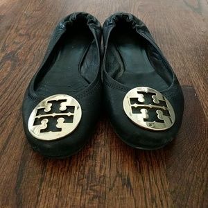 Very well worn, Tory Burch Reva Flats! Size 8